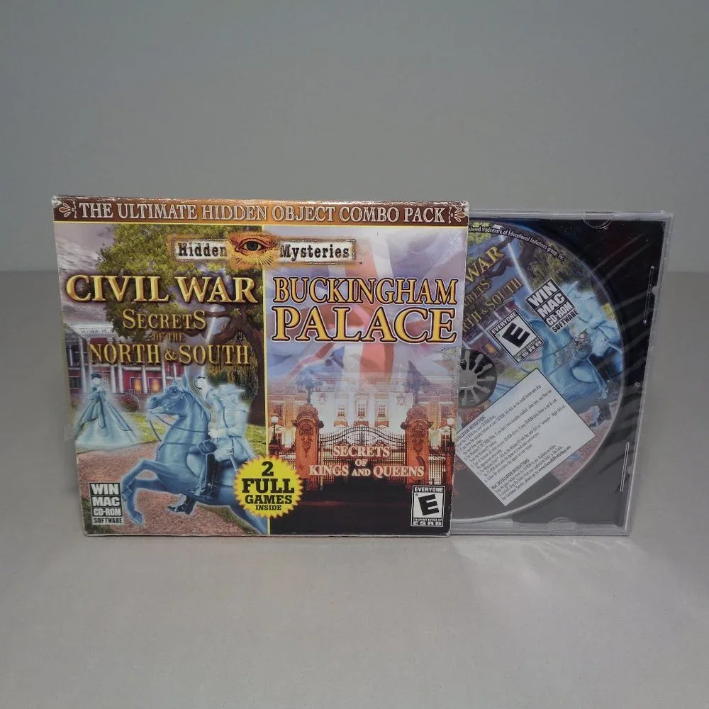 CIVIL WAR / BUCKINGHAM PALACE New PC CD-ROM Video Game / Hidden Mysteries